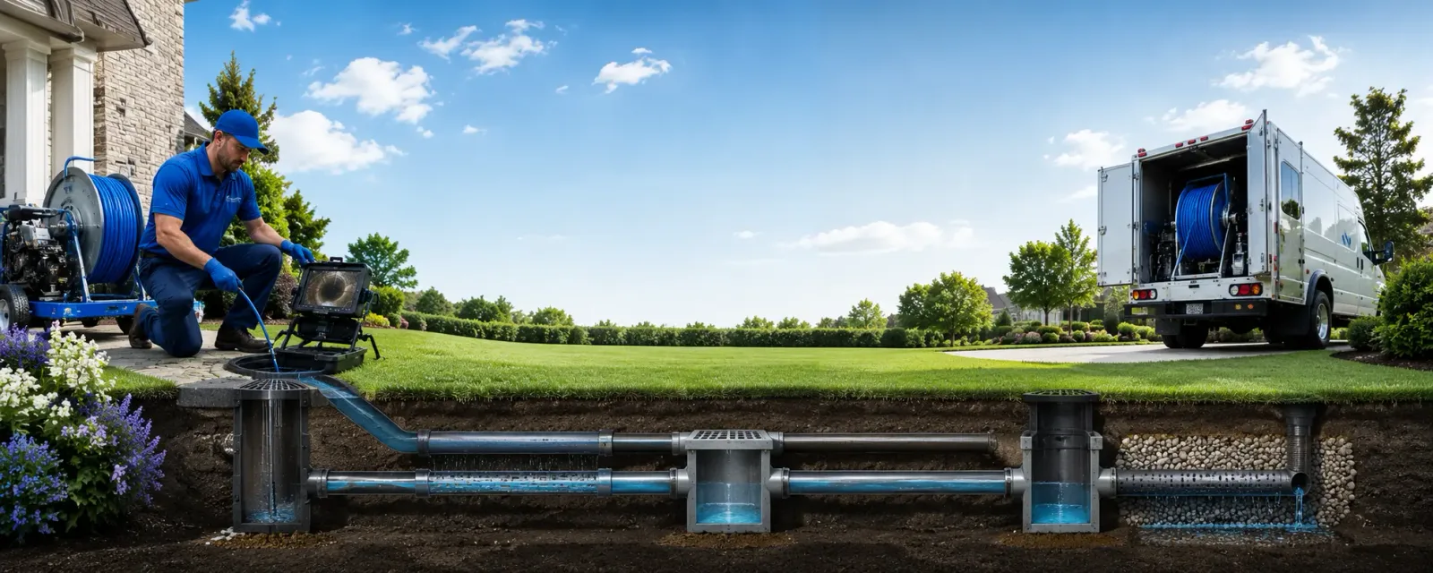 Outdoor drain cleaning information for Sextons Creek, KY